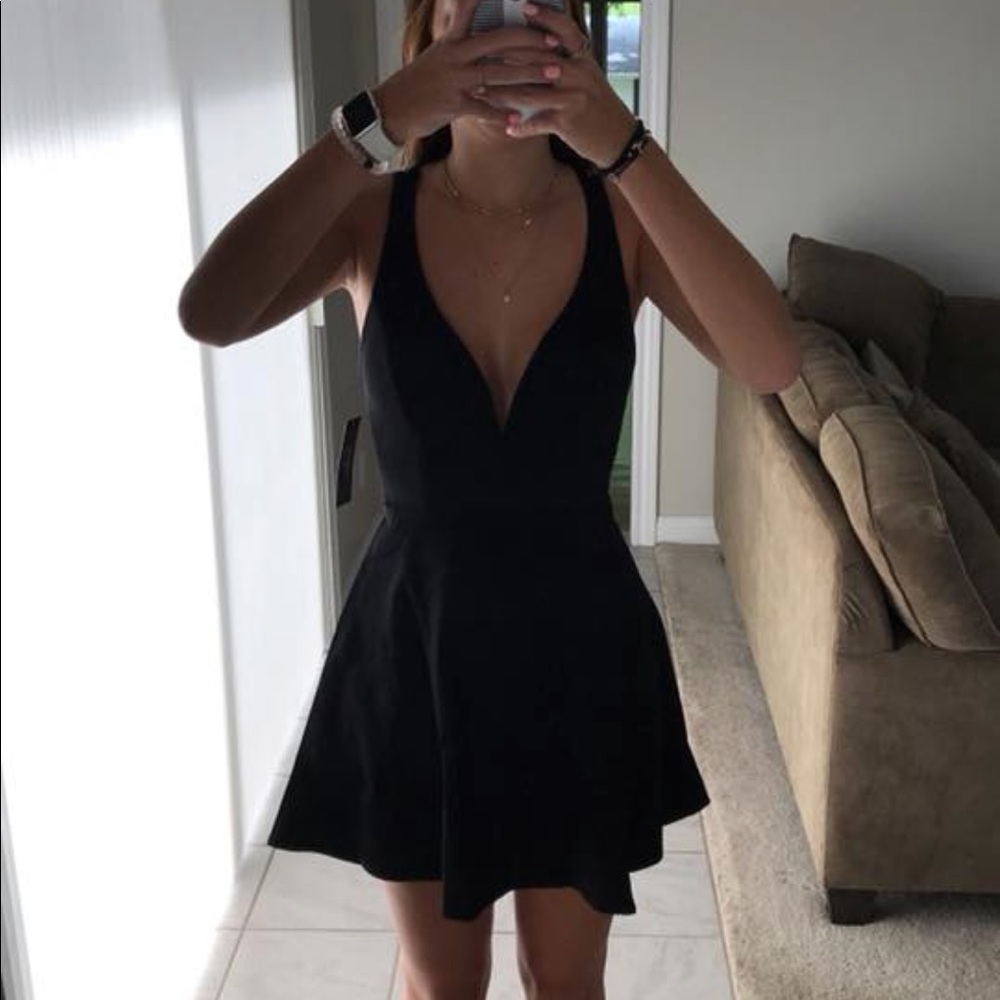 Lulu’s Black Skater Dress